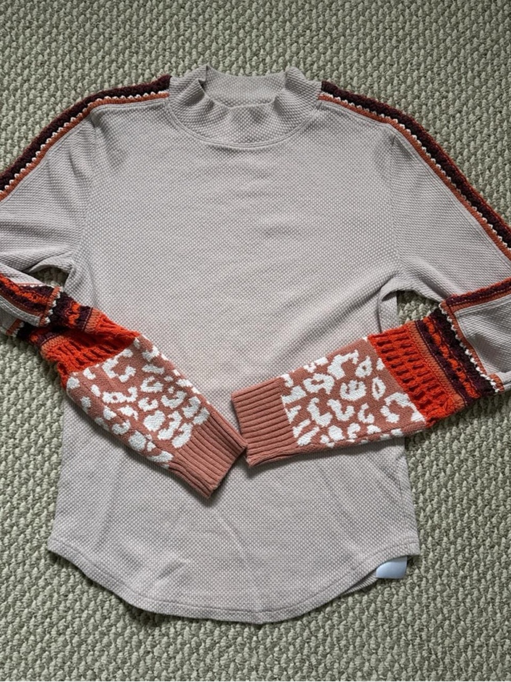 FREE PEOPLE LONG SLEEVE PINK SHIRT